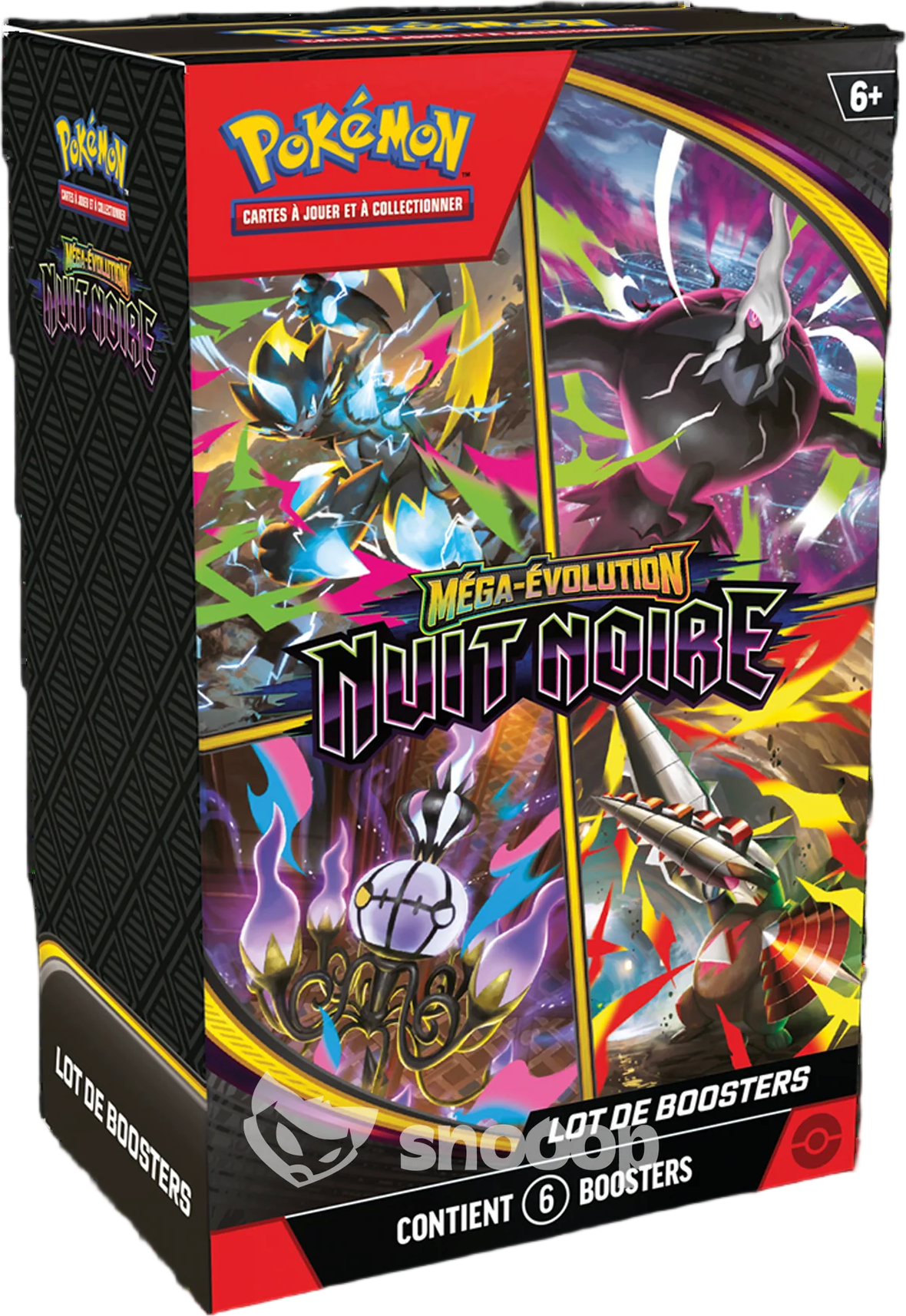 Bundle Pokémon Méga-Évolution Nuit Noire 6 Boosters ENG