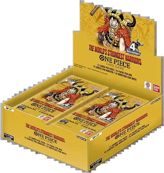 Display One Piece Card Game OP-17 The World's Strongest Warriors ENG officiel Bandai