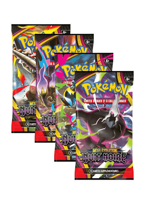 Booster Pokémon Méga-Évolution Nuit Noire FR - 10 Cartes